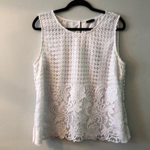 Talbots Eyelet Tank Top